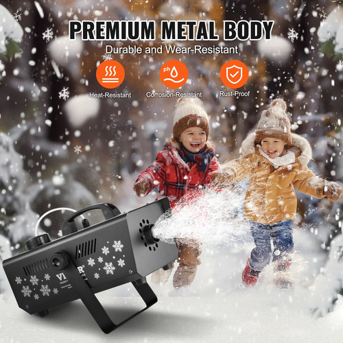 VEVOR Snow Machine 650W Handheld Handging Snow Making Machine for Holidays
