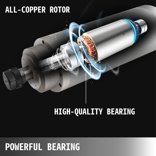 VEVOR 0,8KW 2220V υδρόψυκτος κινητήρας άξονας CNC υδρόψυκτος κινητήρας άξονα για φρέζα με χάραξη CNC