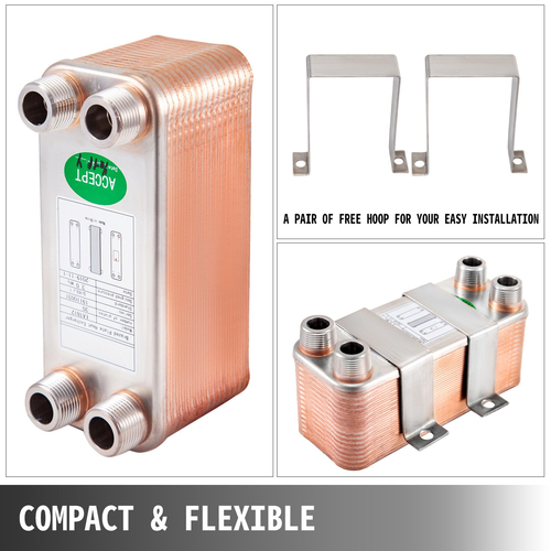 Εναλλάκτης θερμότητας Brazed Plate Heat Exchanger 30 Plate Heat Exchanger for Heating