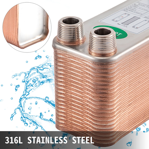 Εναλλάκτης θερμότητας Brazed Plate Εναλλάκτης θερμότητας 40 Plate Heat Exchanger for Heatning