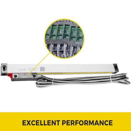 VEVOR Lathe Linear Scale 300 mm Precision Linear Scale with High Accuracy 0,0002&quot; Optical Length, Linear Glass Scale, Σώμα αλουμινίου για διάτρηση, λείανση, μηχάνημα φρεζαρίσματος Τόρνου με εξαρτήματα