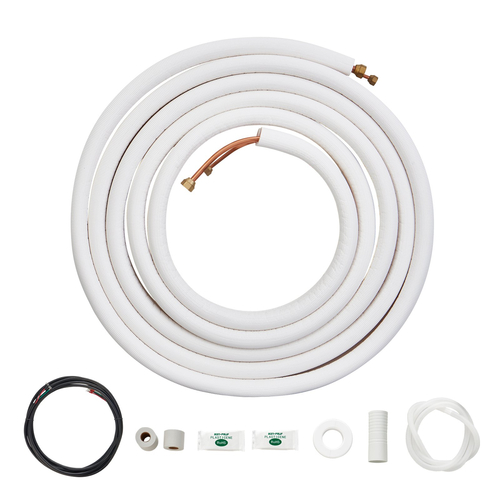 VEVOR Mini Split Line Set 6,4x9,5 x7620mm Χάλκινος σωλήνας AC με καλώδιο σύνδεσης