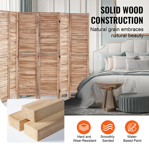 VEVOR Wood Divider Room Ξύλινο πάνελ 8 για Διαχωρισμό Δωματίων Home Office