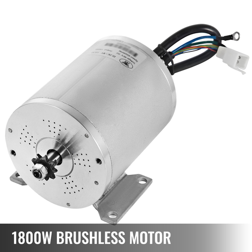 VEVOR 1800W 48V DC Ηλεκτρικός κινητήρας χωρίς ψήκτρες 5200 RPM E-bike DIY Mini Bike Go-kart