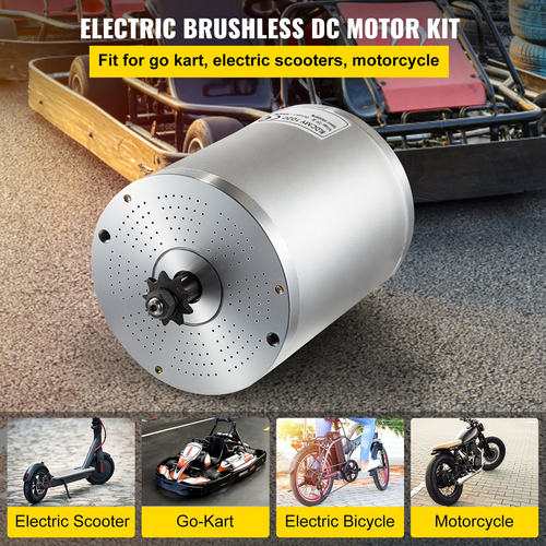 Κινητήρας χωρίς ψήκτρες VEVOR 3000W 72V, Ηλεκτρικός κινητήρας σκούτερ με ελεγκτή υψηλής ταχύτητας 4900 RPM για Mini Bike Quad και Go-Kart