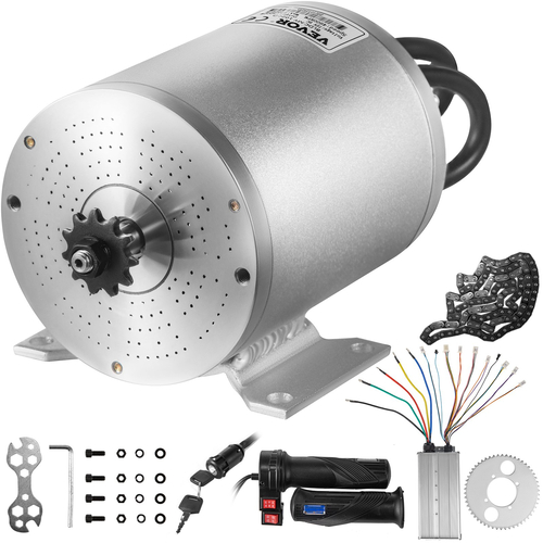 VEVOR Electric Brushless DC Motor 72V 3000W Brushless Electric Motor Kit 4900RPM Brushless Motor Kit με ελεγκτή και λαβή γκαζιού για ηλεκτρικό σκούτερ E Bike Engine Μοτοσικλέτα Κιτ μετατροπής εξαρτημάτων DIY