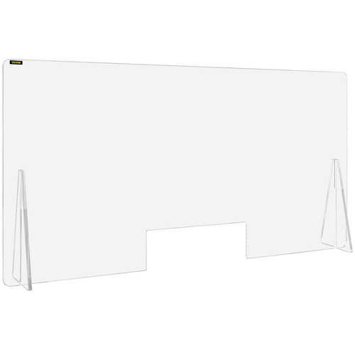 VEVOR Ακρυλική ασπίδα για πάγκο 24&quot;x48&quot; Ακρυλική ασπίδα 0,2&quot; Ακρυλική πλάκα πάγκου με παράθυρο συναλλαγών Ακρυλική προστασία φτερνίσματος για γκισέ ταμείου, τράπεζες, εστιατόρια