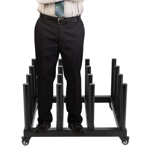 VEVOR Media Roll Storage Rack, βαρέως τύπου Digital Media Vinyl Cart Mobile Rack, 27,5&quot; x 27,5&quot; x 17,5&quot; Rolling Vinyl Cart 16-roll, πυρήνα 2