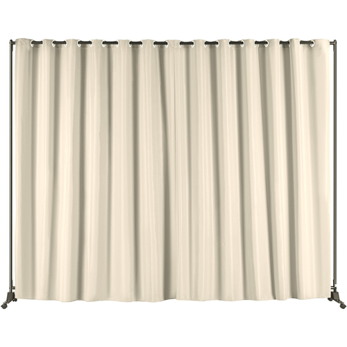 Διαιρέτης δωματίου VEVOR, 8 ft x 10 ft, φορητό διαχωριστικό δωματίου με ρόδες, διαχωριστικό κουρτινών με τροχούς, οθόνη απορρήτου διαιρέτη δωματίου για γραφείο, υπνοδωμάτιο, τραπεζαρία, μελέτη, μπεζ