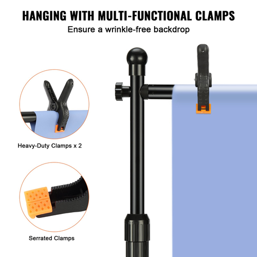 Kit Pipe and Drape VEVOR 10ft x 10ft, Βάση για σκηνικό βαρέως τύπου με βάση από ανθρακούχο χάλυβα, ρυθμιζόμενη στήριξη σκηνικού με 6 σφιγκτήρες και μια τσάντα μεταφοράς για γάμους, πάρτι, εκδηλώσεις, φωτογραφία και έκθεση
