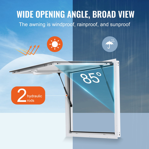 VEVOR 36&quot; L x 36&quot; W Concession Stand Παράθυρο σερβιρίσματος Food Truck Service Τέντα