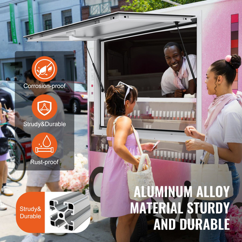 VEVOR 36&quot; L x 36&quot; W Concession Stand Παράθυρο σερβιρίσματος Food Truck Service Τέντα
