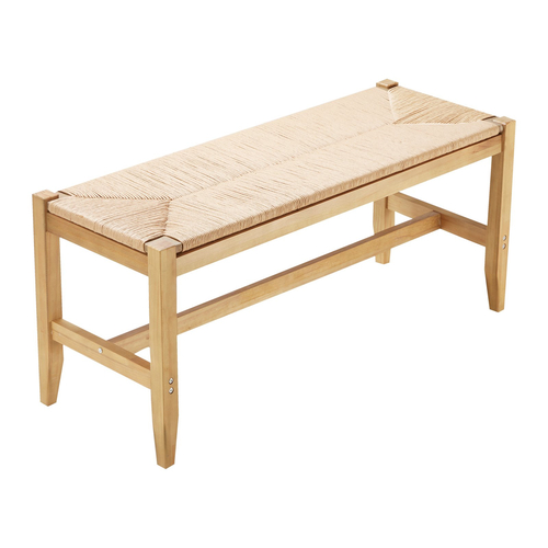 VEVOR Πάγκος Rattan Ξύλινος πάγκος 40 ιντσών για είσοδο στο σαλόνι &amp; το υπνοδωμάτιο