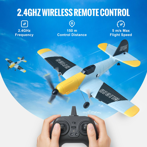 VEVOR RC Airplane WWII Fighter EPP Foam RC Plane Toy με τηλεχειριστήριο 2,4 GHz