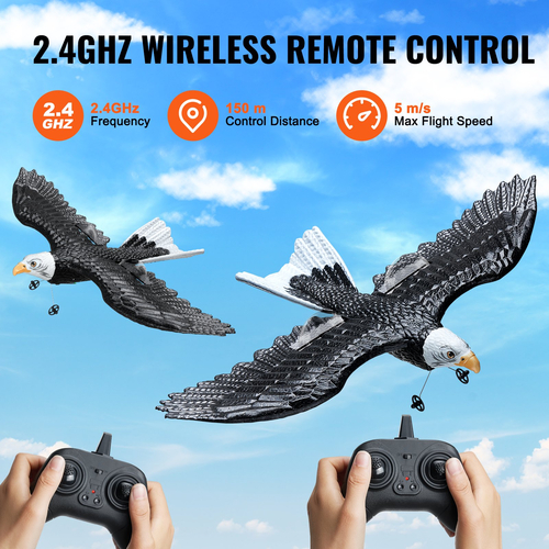 Τηλεχειριστήριο VEVOR RC Airplane Biomimetic Eagle EPP Foam RC Plane Toy 2,4 GHz