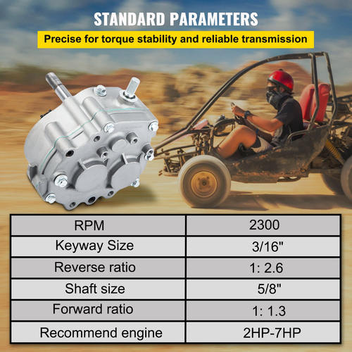 Κιβώτιο ταχυτήτων VEVOR Go Kart Forward Reverse 212cc, Μετατροπέας ροπής σειράς 30, 10T #40/41 12T #35 Go Karts Αξεσουάρ TAV2 30 40 41 για κινητήρα 2HP-13HP, Transmission Local Honor, 3 Shift Modes