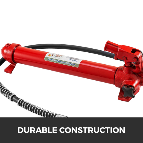 VEVOR 12 Ton Porta Power Kit 1,4m Oil Hose Hydraulic Car Jack Ram Autobody Repair Frame Ηλεκτρικά εργαλεία για επισκευή αυτοκινήτων και κατασκευή υδραυλικού εξοπλισμού