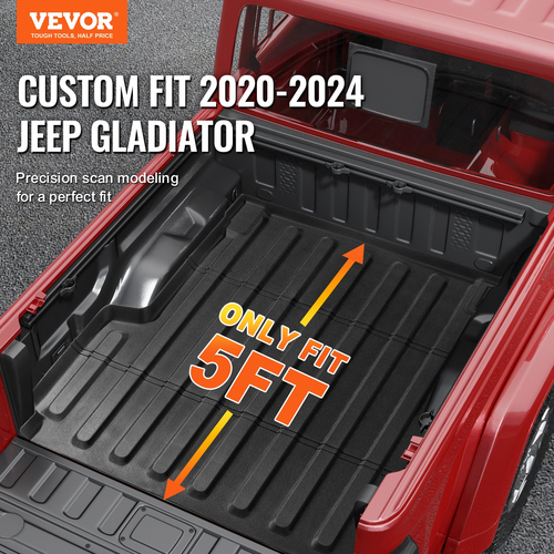 Αξεσουάρ επένδυση κρεβατιού φορτηγού VEVOR Truck Fit 2020-2024 JEEP Gladiator TPE