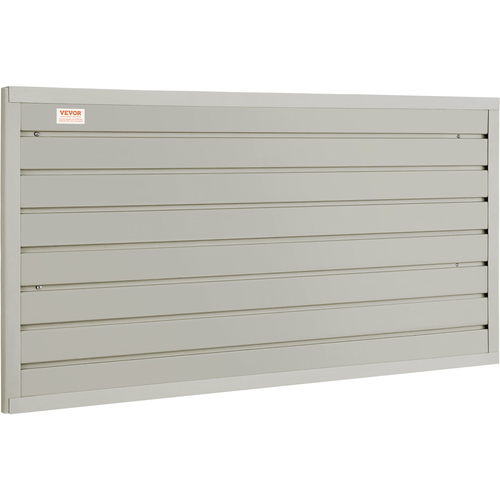 VEVOR Slatwall Panels, 4 ft x 1 ft Grey panel Wall Garage 12&quot; H x 48&quot; L (Σετ 2 πάνελ), Οθόνη βαρέως τύπου Garage Wall Organizer για κατάστημα λιανικής, τοίχο γκαράζ και οργάνωση αποθήκευσης χειροτεχνίας
