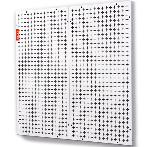 VEVOR Pegboard Wall Organizer 32&quot; x 32&quot;, 330LBS Loading Garage Metal Pegboard Organizer, 2-pack Tool Tool Storage Peg Boards with Customized Grooves Fit 1/4&quot; and 1/8&quot; Hooks for Warage Garage