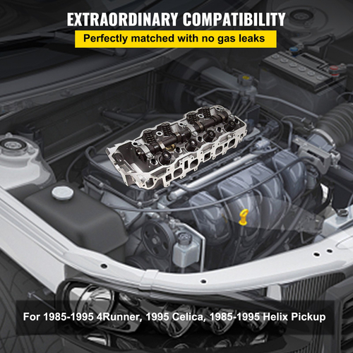 VEVOR Κυλινδροκεφαλή Fit For Toyota 4 Runner 185-95 Fit Toyota Pickup 85-95 2,4L