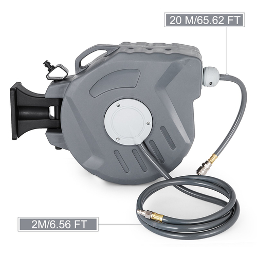 VEVOR 20M Auto Rewind Air Rewind Hose Roel Line Compressor Επιτοίχια Rewind 65ft sip super mega καρούλι σωλήνα αέρα 20m καρούλι σωλήνα πεπιεσμένου αέρα