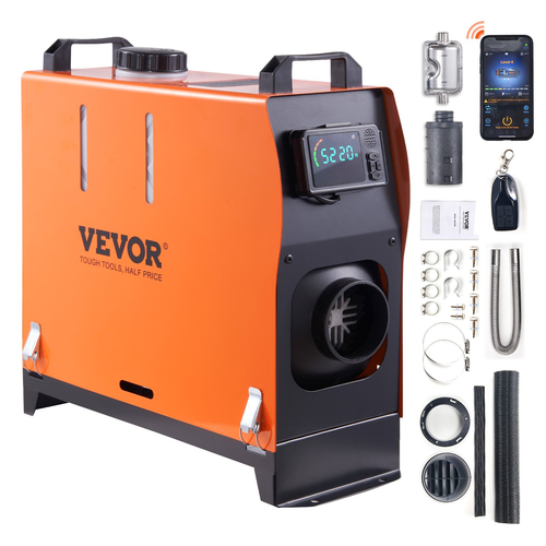 VEVOR Diesel Air Heater All-in-one 12V 8KW Bluetooth App LCD για Αυτοκίνητο RV σε εσωτερικούς χώρους