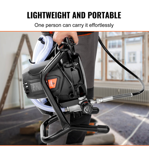 VEVOR Stand Airless Paint Sprayer, 750W 3000PSI High Efficiency Electric Airless Sprayer, Fine and ομοιόμορφο αποτέλεσμα βαφής, Φορητοί ψεκαστήρες χρωμάτων για έπιπλα και φράκτες σπιτιού εσωτερικού και εξωτερικού χώρου