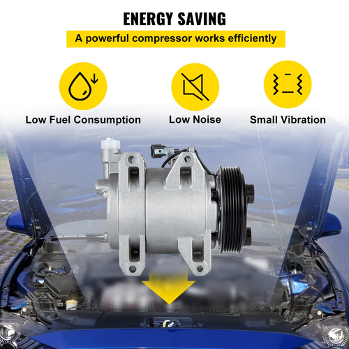 VEVOR AC Compressor 78363 Front Air Conditioning Compressor A/C Compressor για 2000-2014 Cadillac Chevy GMC Hummer 4.8L 5.3L 5.7L 6.0L 6.2L 8.1 (Για Chevy 2000-2014)