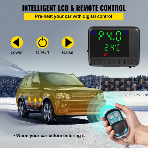 VEVOR Diesel Air Heater, 5KW Parking Heater, All in One 12V Truck Heater, Τέσσερις οπές εξόδου, με διακόπτη LCD, Τηλεχειριστήριο, Γρήγορη Θέρμανση Diesel Heater, For RV Truck, Boat, Bus, Trailer Car, Caravans
