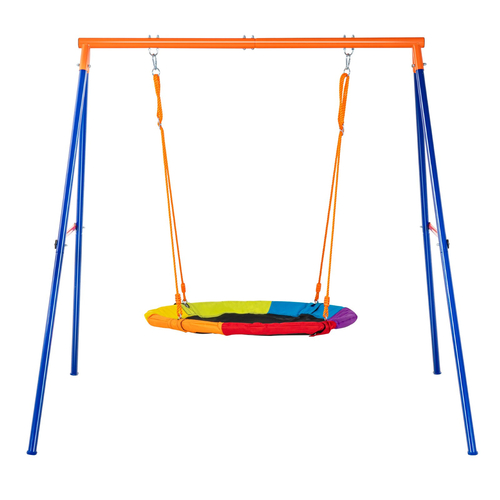 VEVOR Swing Σετ για Backyard 40in Saucer Swing Seat A-Frame Metal Stand 440lbs