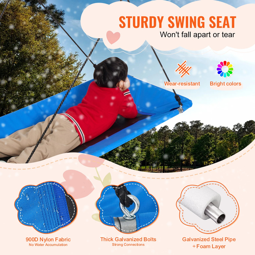 VEVOR Platform Swing 60 Inch Platform Tree Swing για παιδιά Χωρητικότητα βάρους 700 λίβρες
