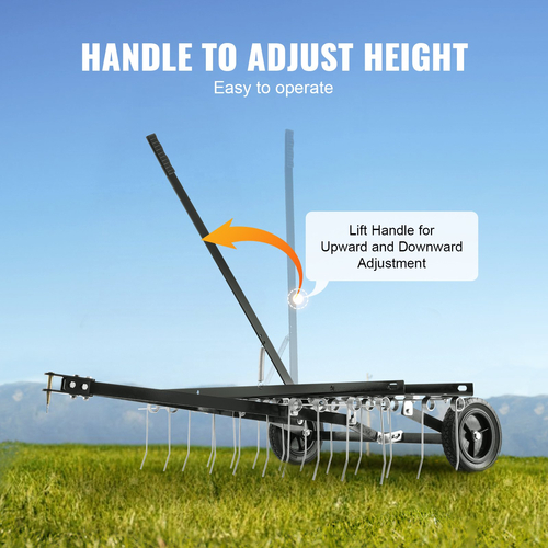 VEVOR Tow Behind Dethatcher 40&quot; Lan Dethatcher Rake για ATV ή Mower 20 Tines