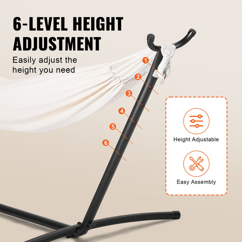 VEVOR Steel Hamock Stand 450lbs Πλαίσιο αιώρας ταιριάζει 9,5-12,6ft Hammocks Portable
