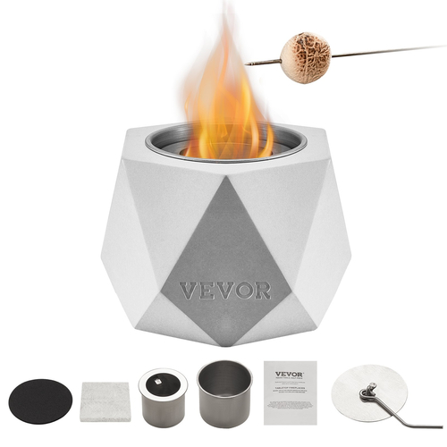 VEVOR Επιτραπέζιο Fire Pit Bowl Τζάκι από σκυρόδεμα Εσωτερικό εξωτερικό για Αίθριο