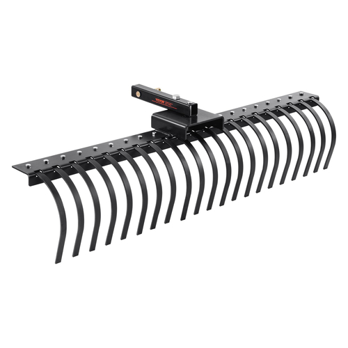 VEVOR Tow Behind Landscape Rake 60&quot; Lan Dethatcher Rake με 21 ατσάλινα δόντια