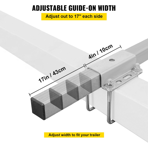 VEVOR Boat Trailer Guide on, 24\&quot;, One Pair Trailer Pontoon Bunk Board Guide, Steel Trailer Guide, Ολόκληρα αξεσουάρ τοποθέτησης περιλαμβάνονται, για σκάφος σκι, ψαρόβαρκα ή ρυμουλκούμενο ιστιοφόρου