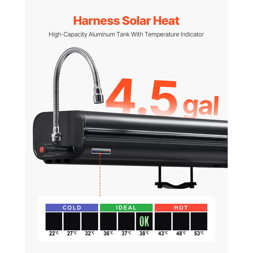 VEVOR 4.5 Gal Roof Rack Tank Water Φορητή δεξαμενή νερού με πάνελ προστασίας από πιτσίλισμα