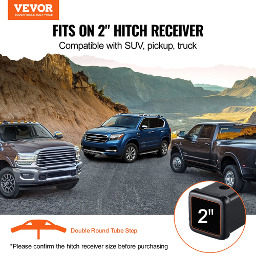 VEVOR Hitch Step for 2&quot; Receiver Universal Trailer Tow Πίσω προφυλακτήρας Χάλυβας