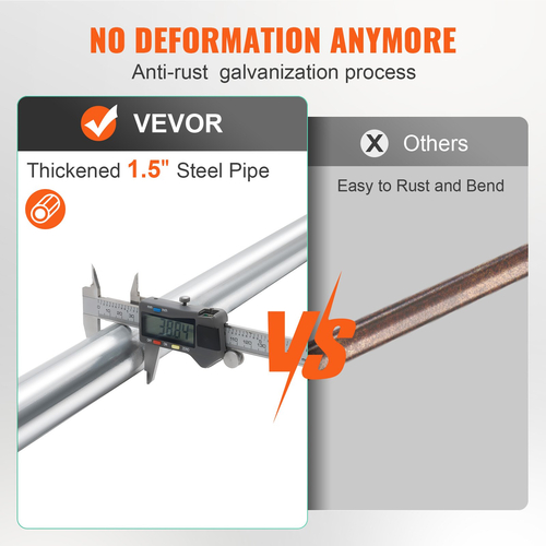 VEVOR Cargo Bar, Ratcheting Cargo Bar Ρυθμιζόμενη από 89&quot; έως 104&quot;, Steel Stabilizer Cargo Bar βαρέως τύπου με χωρητικότητα 309 lbs, Μπάρα φόρτωσης κρεβατιού φορτηγού για κρεβάτι φορτηγών, ρυμουλκούμενο, ημιρυμουλκούμενο (4 τεμ.)
