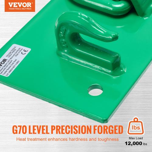 VEVOR 5/16&quot; Tractor Bucket Hooks Grade 70 Steel Grab Hooks Heavy Duty 12.000 lbs