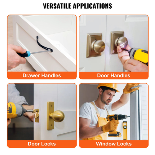 Κουζίνα ντουλαπιού VEVOR Hardware, κράμα αλουμινίου και χειρολαβή ντουλαπιού από ανοξείδωτο χάλυβα με κεντρική διάτρηση, ρυθμιζόμενο πρότυπο υλικού ντουλαπιού για εγκατάσταση μπροστινών πόμολα συρταριών πόρτας Χερούλια και έλξεις