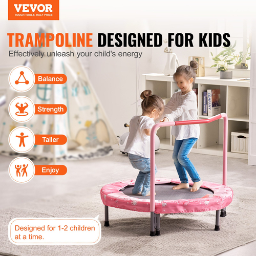 VEVOR 36&quot; Τραμπολίνο για παιδιά Πτυσσόμενο Μίνι Τραμπολίνο για νήπια για εσωτερικούς χώρους