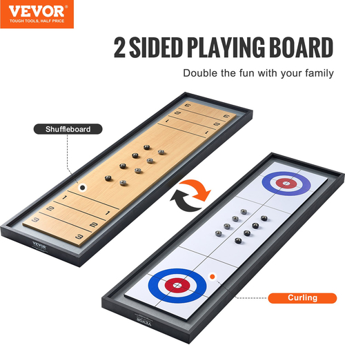 Φορητό επιτραπέζιο σετ VEVOR 45&quot; Shuffleboard and Curling 2 σε 1 επιτραπέζιο παιχνίδι