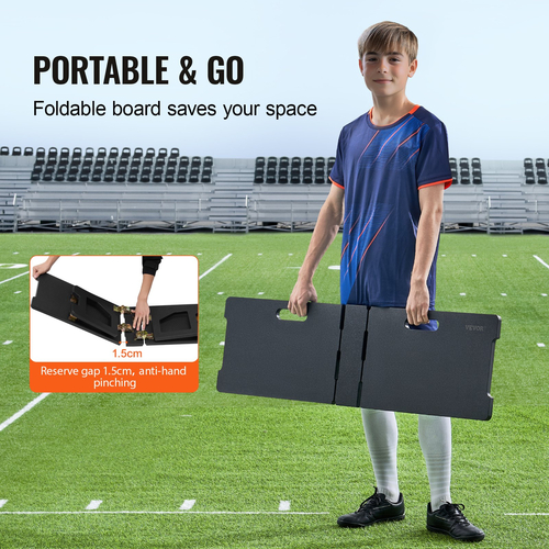 VEVOR 45&quot;X13&quot; Soccer Rebounder Board Φορητός τοίχος ποδοσφαίρου με 2 γωνίες Rebound