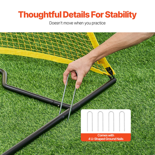 VEVOR 7x7FT Soccer Rebounder φορητό δίχτυ προπόνησης ποδοσφαίρου με φορητή τσάντα