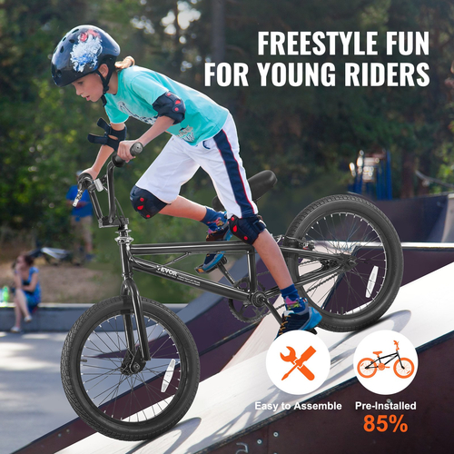 Ποδήλατο VEVOR 18 ιντσών BMX Ποδήλατο ελεύθερου ανδρικού ποδήλατο Παιδικό BMX ποδήλατο Hi-Ten Steel πλαίσιο