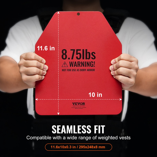VEVOR Weight Vest Plates for Strength Trainning Running Workout 2x8,75 LB Plates