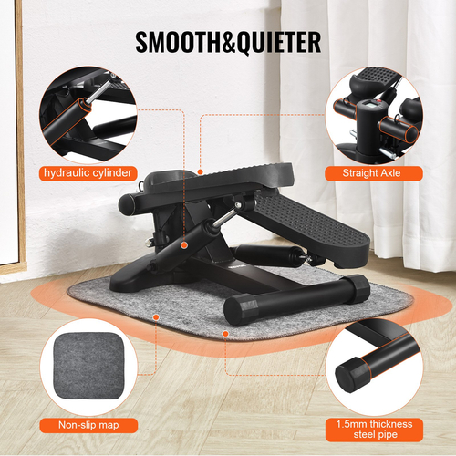 Βήμα σκάλας VEVOR για άσκηση στο σπίτι Mini stepper με ζώνη αντίστασης