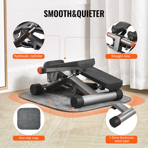 Βήμα σκάλας VEVOR για άσκηση στο σπίτι Mini stepper με ζώνη αντίστασης